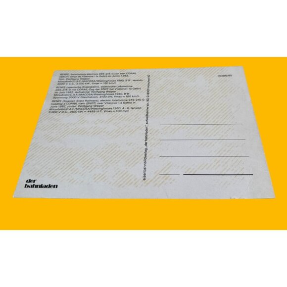 Vintage Dr. Bahnbilder Postcard Featuring Scenic Train Journey - Picture 4 of 4